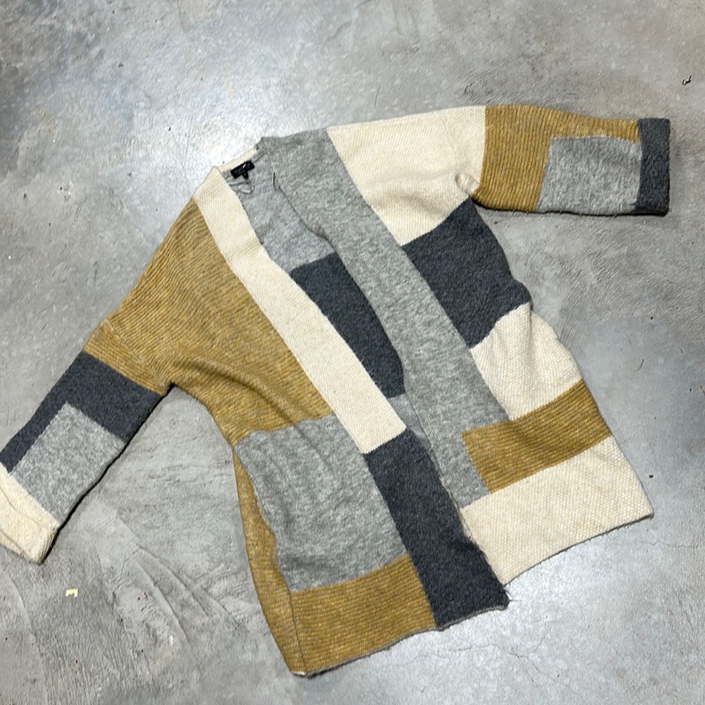 Top shop‎ tan n grey cardigan /Size 2x /S-52